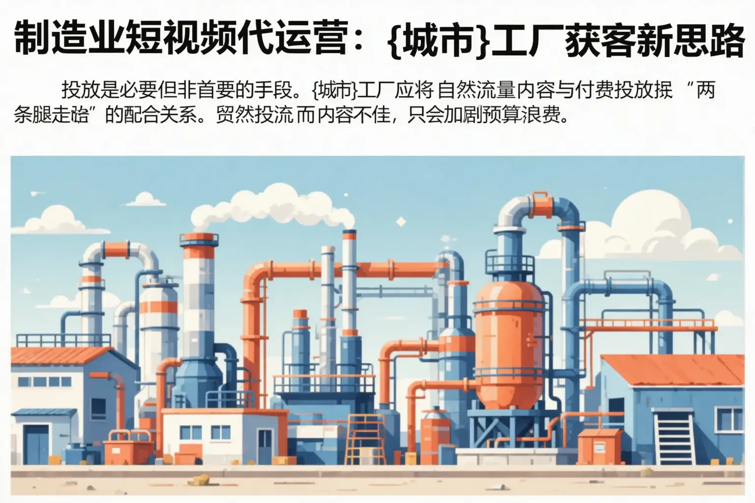 制造业短视频代运营：三台工厂获客新思路